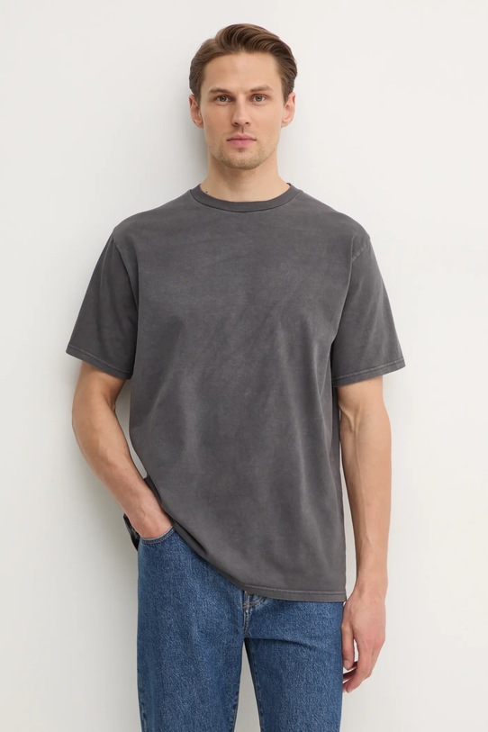 American Vintage t-shirt bawełniany bawełna szary MFIZ25BE25