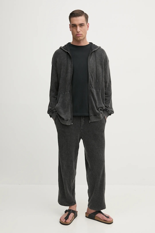 Bavlněné tričko American Vintage MYKO02AE25 černá SS25