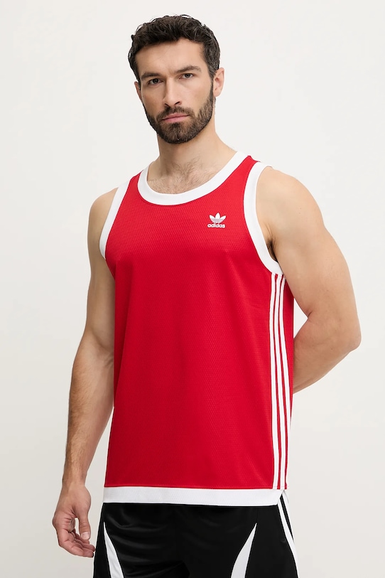 adidas Originals tricou Adicolor imprimeu rosu JP1098