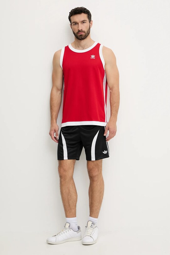 adidas Originals tricou Adicolor JP1098 rosu SS25