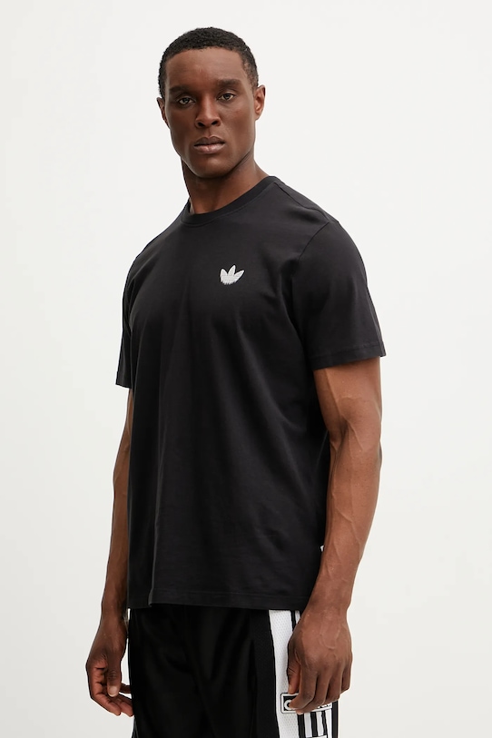 Oblečenie Bavlnené tričko adidas Originals Skeleton Back Tee JI5873 čierna