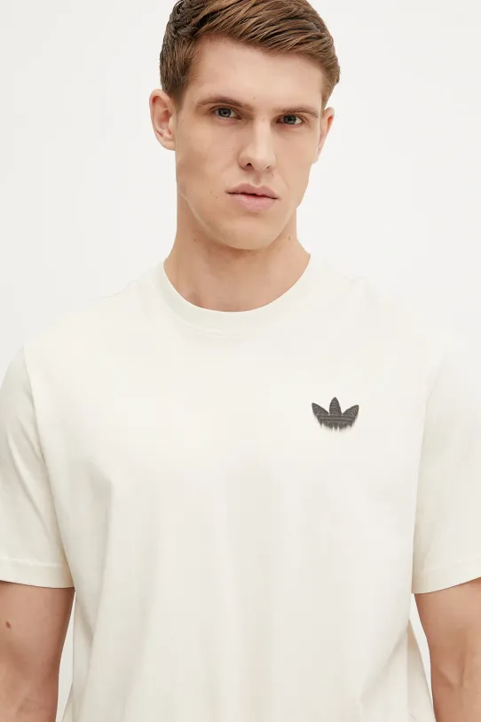 Bavlněné tričko adidas Originals Skeleton Back Tee béžová JN4560