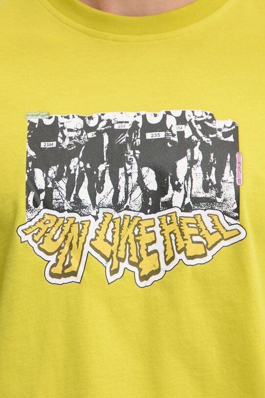 adidas Originals tricou din bumbac Q12 TS Crowd JD0709 galben