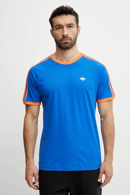 adidas Originals t-shirt in cotone Q2 Monogram Cal applique blu JD0700