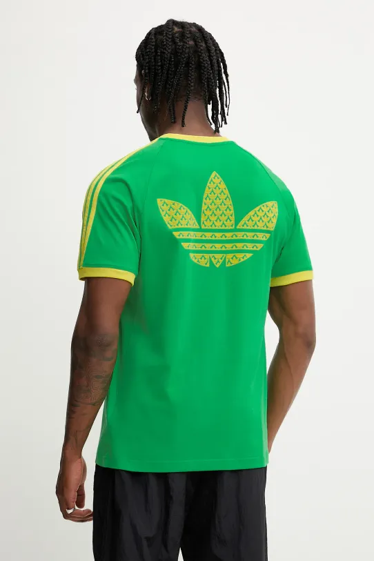 Odzież adidas Originals t-shirt bawełniany Q2 Monogram Cal JP4432 zielony