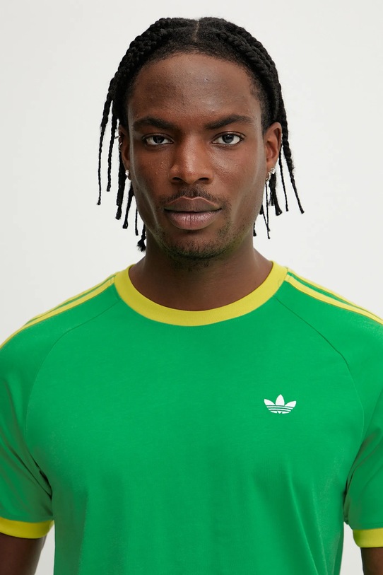 adidas Originals t-shirt bawełniany Q2 Monogram Cal zielony JP4432