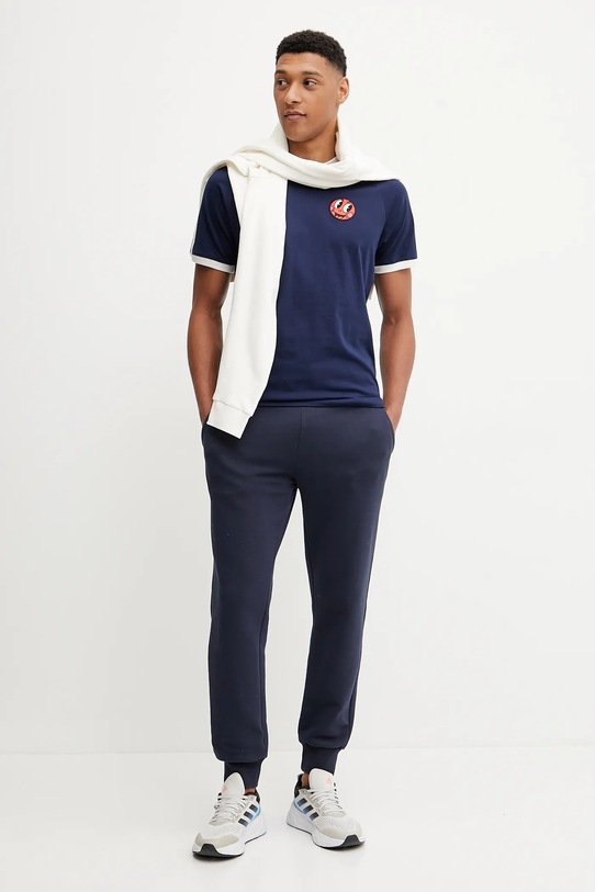 adidas Originals tricou din bumbac Cali Tee JP0984 bleumarin SS25