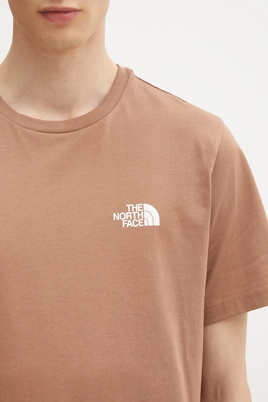 The North Face t-shirt Simple Dome brown NF0A87NG6IH1