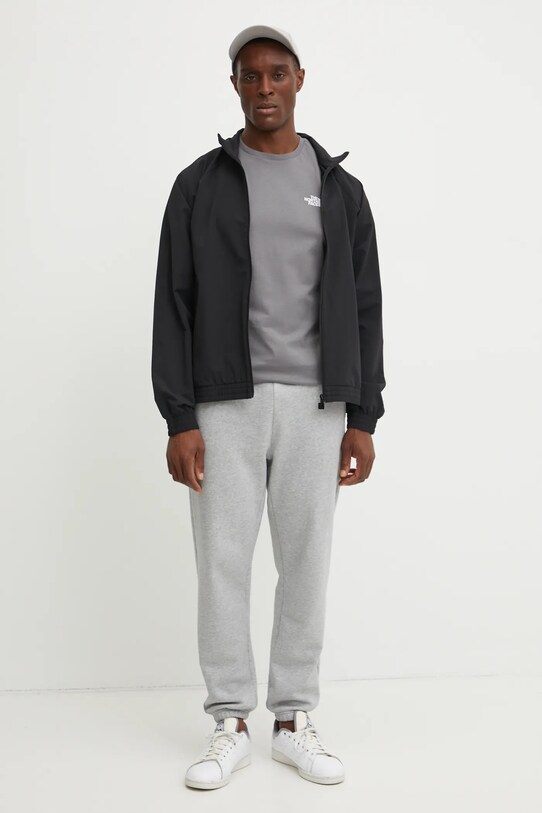 The North Face tricou din bumbac Redbox NF0A87NPARX1 gri SS25
