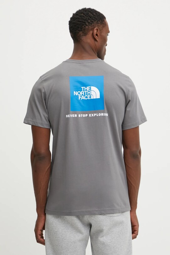 Îmbrăcăminte The North Face tricou din bumbac Redbox NF0A87NPARX1 gri