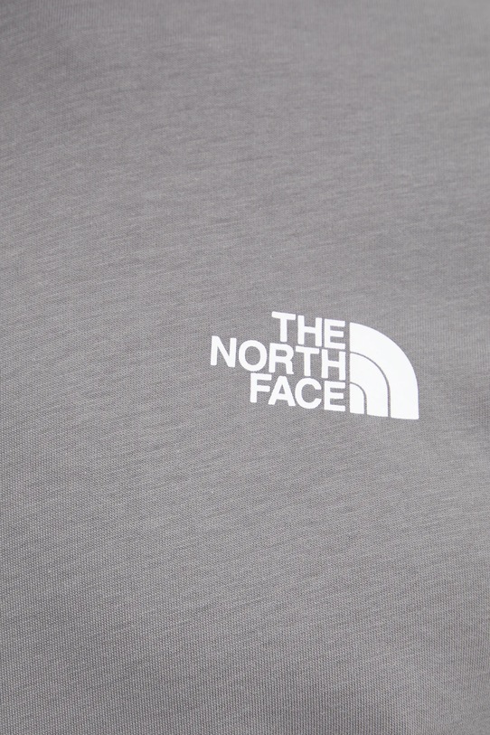 Bombažna kratka majica The North Face Redbox NF0A87NPARX1 siva