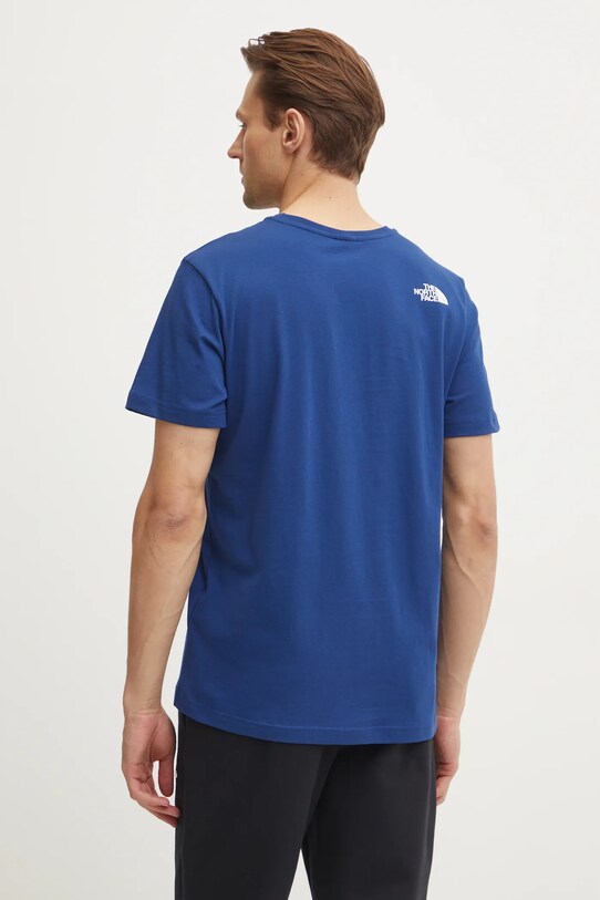Îmbrăcăminte The North Face tricou din bumbac Mountain Line NF0A87NTD1R1 bleumarin