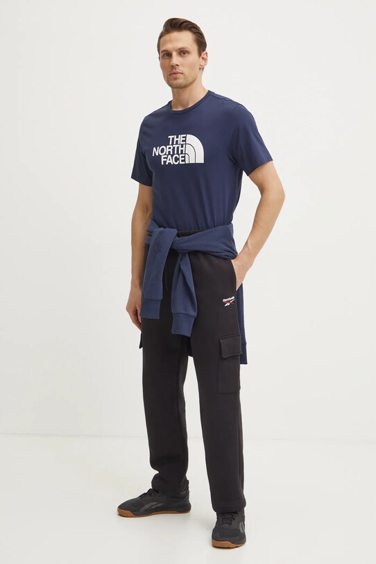 The North Face tricou Easy NF0A8A6C8K21 bleumarin SS25