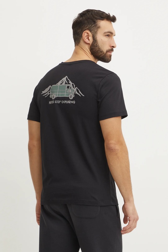 The North Face t-shirt bawełniany Outdoor Graphic czarny NF0A8C1ZJK31