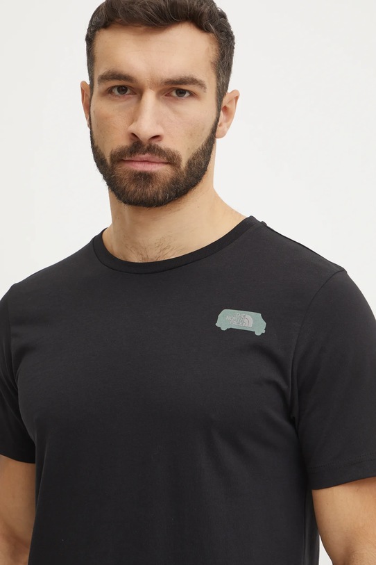The North Face t-shirt bawełniany Outdoor Graphic NF0A8C1ZJK31 czarny