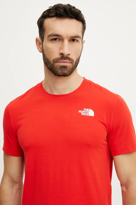 The North Face tricou sport Lightning Alpine rosu NF0A87H7HCL1