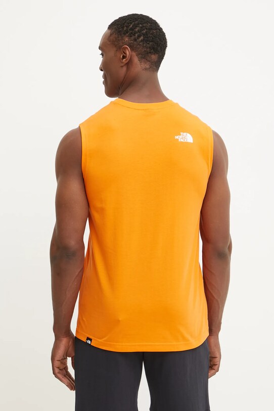 Îmbrăcăminte The North Face tricou Simple Dome NF0A87R36HI1 portocaliu