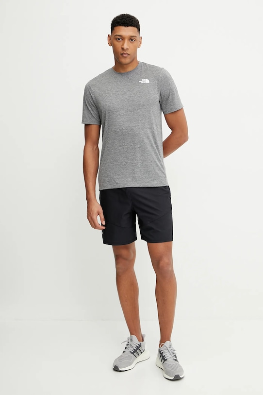 The North Face tricou sport 24/7 NF0A894BDYY1 gri SS25