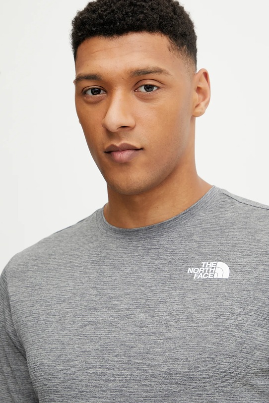 The North Face tricou sport 24/7 gri NF0A894BDYY1