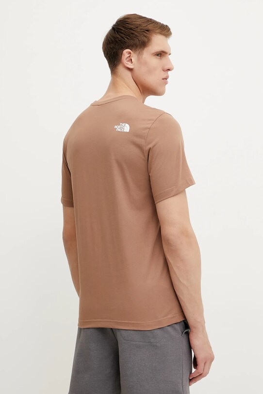 Odzież The North Face t-shirt Easy NF0A8A6C6E11 brązowy