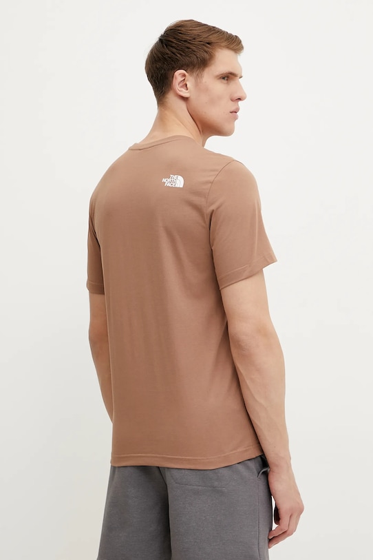 Odzież The North Face t-shirt Easy NF0A8A6C6E11 brązowy
