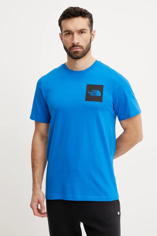 The North Face t-shirt Fine niebieski NF0A8A6MT4S1