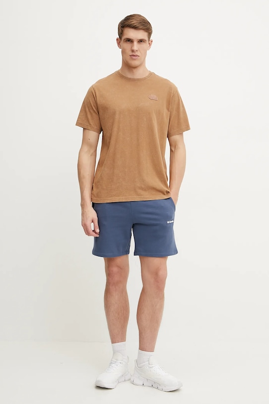 Bavlněné tričko The North Face Nature Relaxed NF0A8BVY6IH1 hnědá SS25