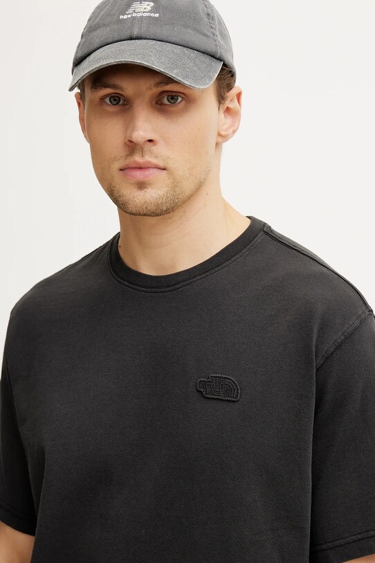 The North Face tricou din bumbac Nature Relaxed negru NF0A8BVYJK31