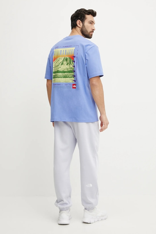 The North Face pamut póló Axys NF0A8C1R0YI1 lila SS25