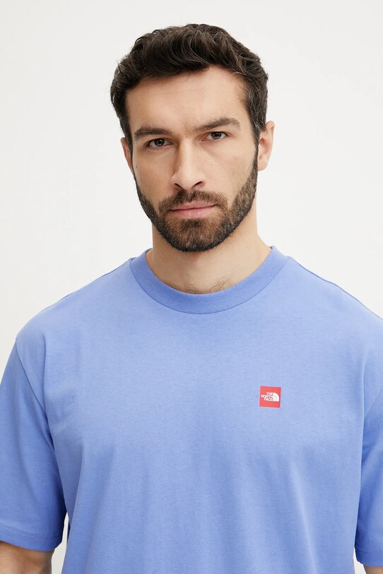 Βαμβακερό μπλουζάκι The North Face Axys μωβ NF0A8C1R0YI1