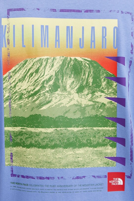 Βαμβακερό μπλουζάκι The North Face Axys NF0A8C1R0YI1 μωβ