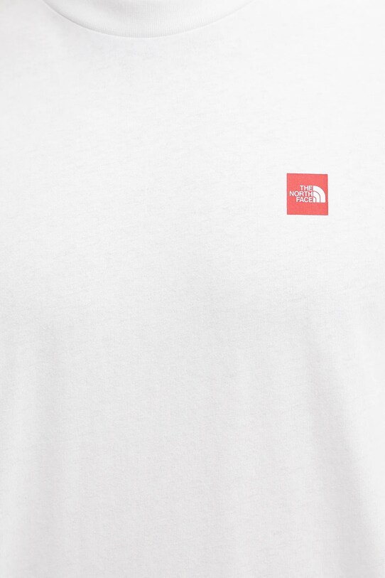 Βαμβακερό μπλουζάκι The North Face Axys NF0A8C1RFN41 λευκό