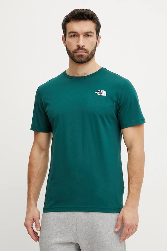Abbigliamento The North Face t-shirt in cotone Redbox NF0A87NPA1B1 turchese
