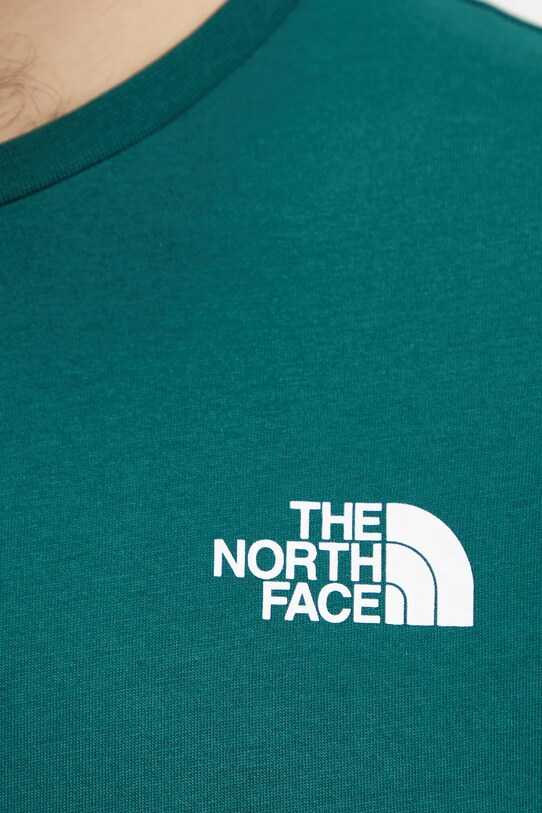The North Face t-shirt bawełniany Redbox NF0A87NPA1B1 turkusowy