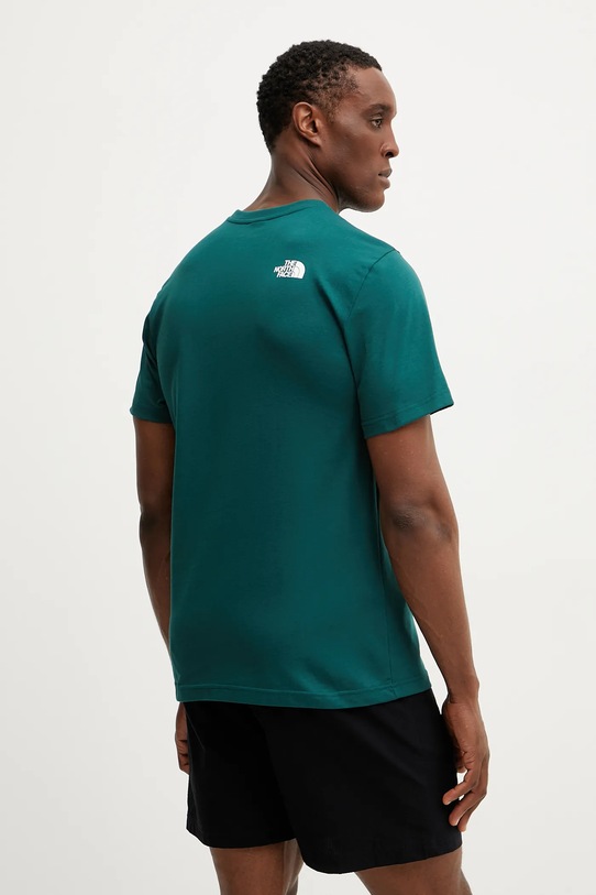 Odzież The North Face t-shirt Simple Dome NF0A87NG6GI1 turkusowy