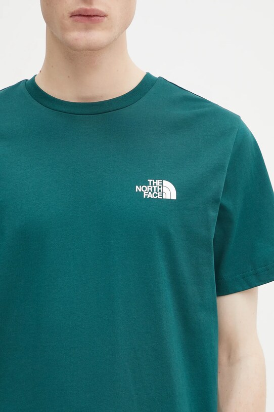Тениска The North Face Simple Dome тюркоазен NF0A87NG6GI1