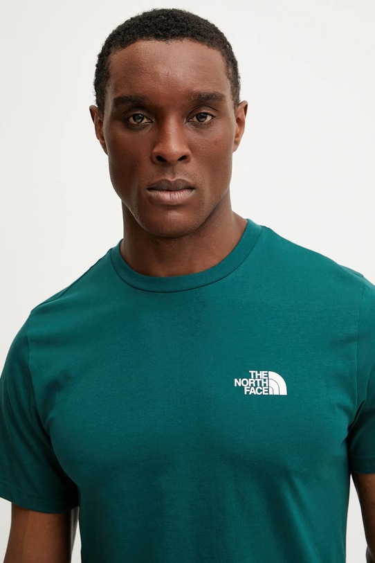 The North Face t-shirt Simple Dome NF0A87NG6GI1 turkusowy