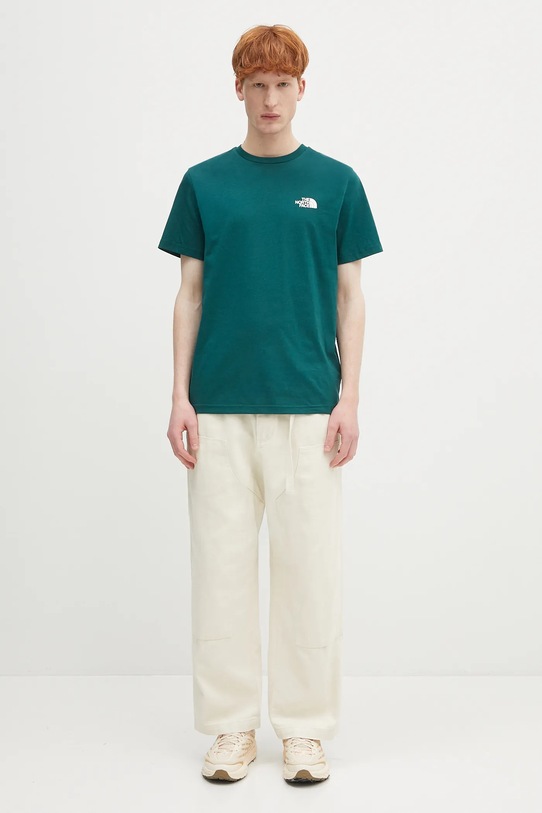 Μπλουζάκι The North Face Simple Dome NF0A87NG6GI1 τιρκουάζ