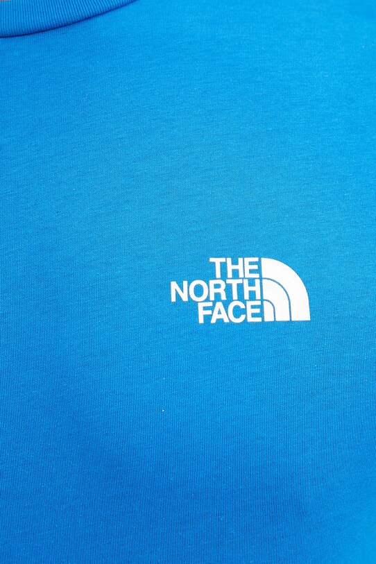 The North Face tricou Simple Dome NF0A87NGT4S1 albastru
