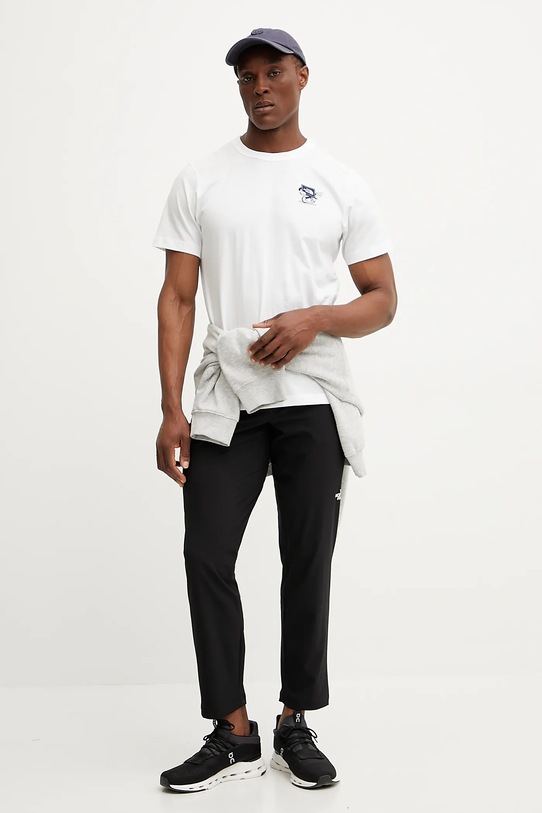 The North Face t-shirt bawełniany WAMFC NF0A8C30FN41 biały SS25
