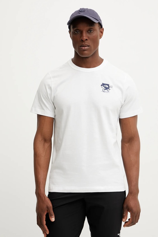 Odzież The North Face t-shirt bawełniany WAMFC NF0A8C30FN41 biały