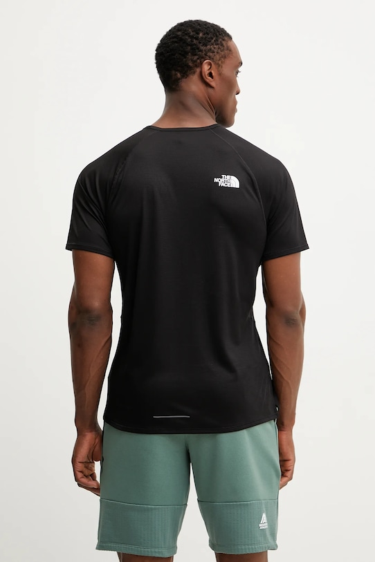 The North Face t-shirt treningowy Sunriser NF0A8BBPJK31 czarny SS25