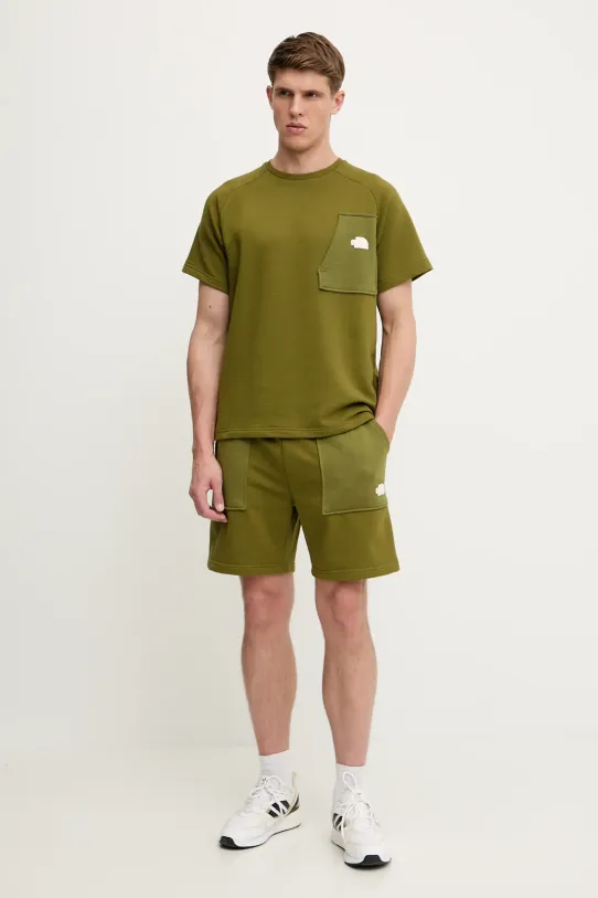 The North Face t-shirt Terry Relaxed NF0A8C28PIB1 zielony SS25