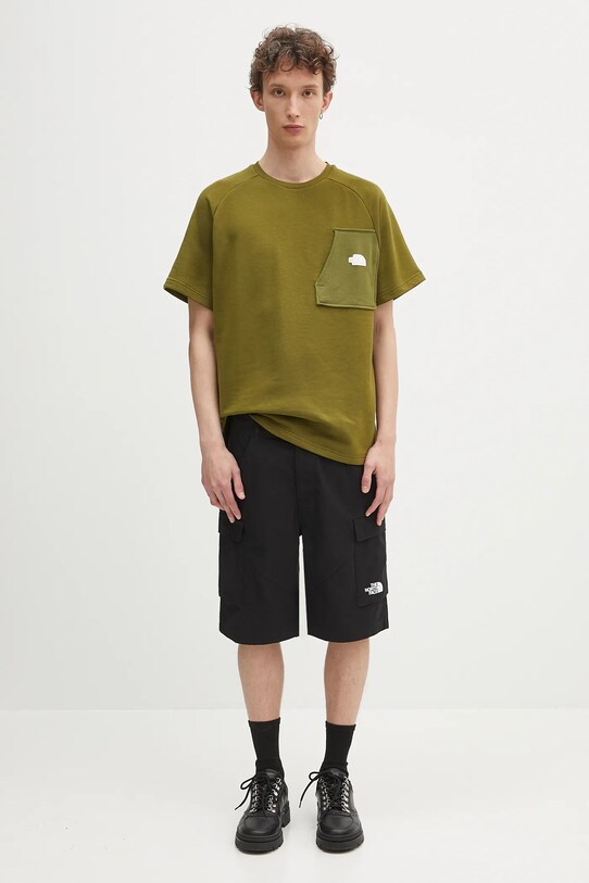 Μπλουζάκι The North Face Terry Relaxed NF0A8C28PIB1 πράσινο