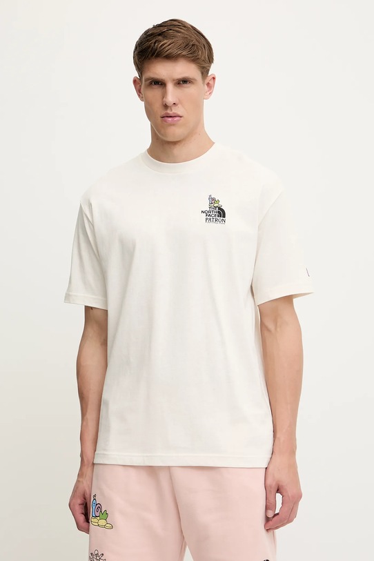 Odzież The North Face t-shirt bawełniany Clean Trails NF0A8C2TQLI1 beżowy