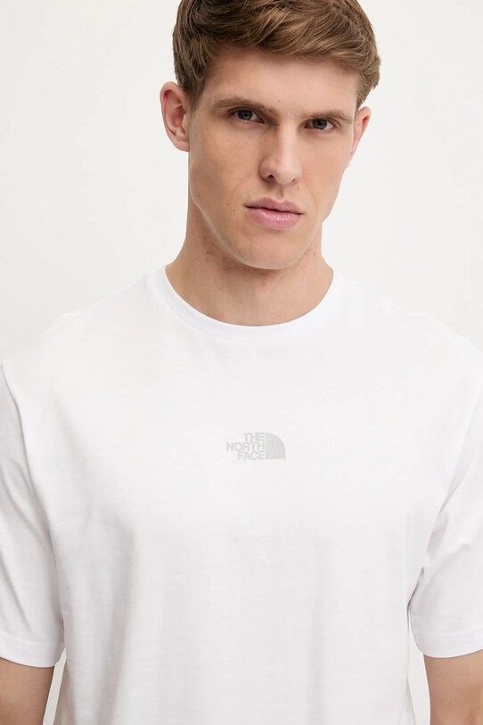 The North Face t-shirt bawełniany Never Stop Relaxed biały NF0A8C3AFN41