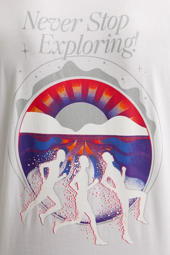 Bavlněné tričko The North Face Never Stop Relaxed NF0A8C3AFN41 bílá