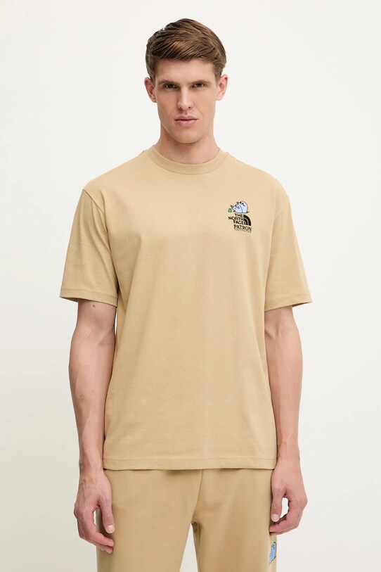Oblečenie Bavlnené tričko The North Face Mountain Cleanup NF0A8C4DLK51 zelená