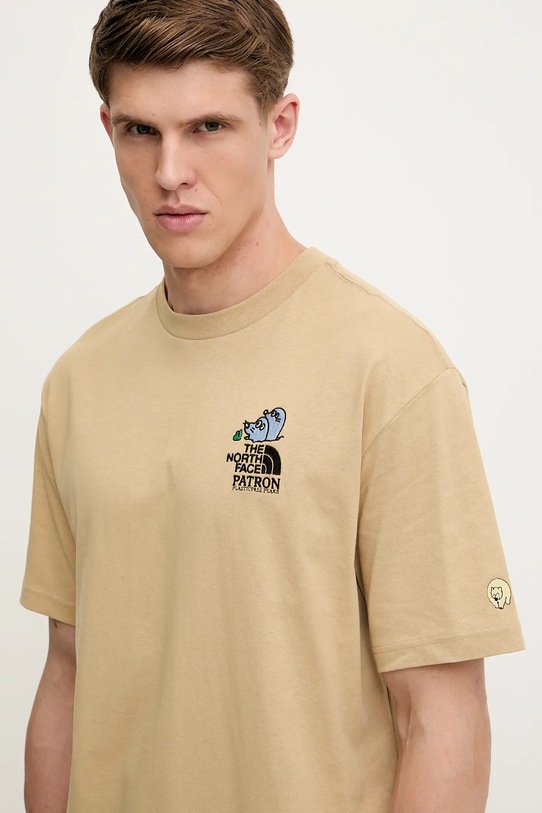 Bavlnené tričko The North Face Mountain Cleanup zelená NF0A8C4DLK51