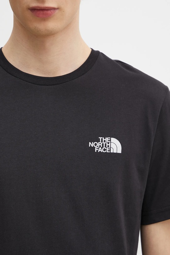 The North Face tricou din bumbac Reflective Box negru NF0A8C4VU1H1